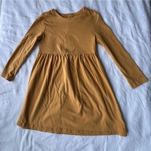 Fit & Flare Dress for Toddler Girls Mustard Yellow 5t